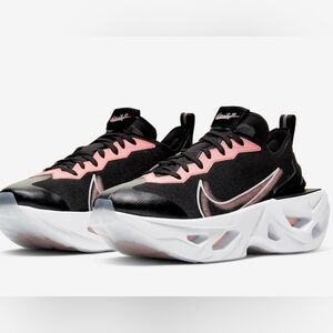 Nike Zoom x Vista Grind Off Noir Coral Futuristic Platform Sneakers Size 9